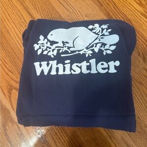 Navy Blue Whistler Sweatshirt with Beaver Design